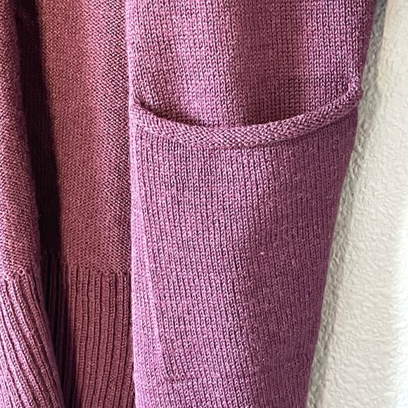 Nakayama Open Front Oversize Baby Alpaca Merino Wool Cardigan Sweater Women Sml - Picture 6 of 10